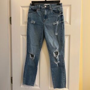 Daze denim skinny crop